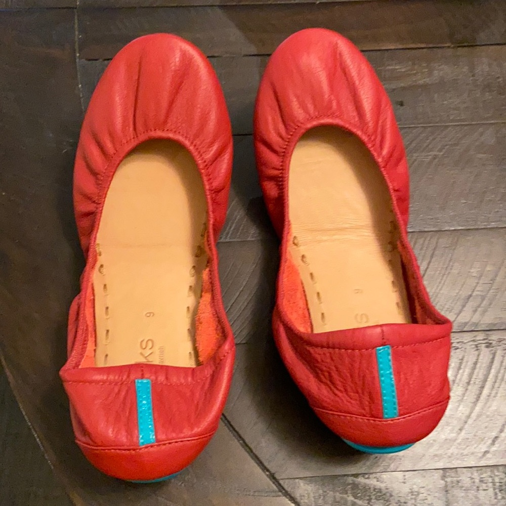 Tieks Cardinal Red Flats